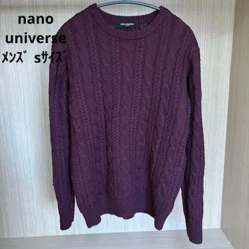 nano universe 버건디 스웨터 S