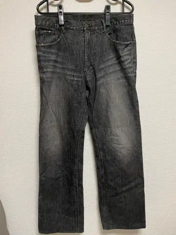 다크 그레이 스트레이트 데님