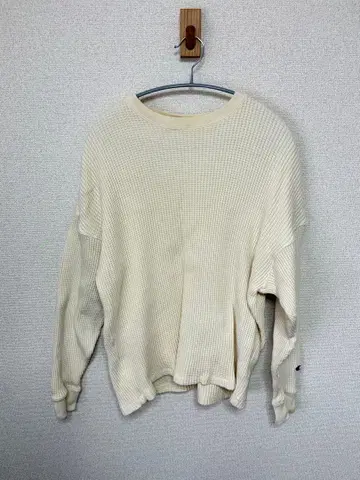 챔피온] 긴팔 셔츠 빅 와플 루즈핏 서멀롱