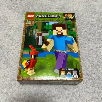레고 (LEGO) 마인크래프트 빅 피그 스티브와 앵무새 21148