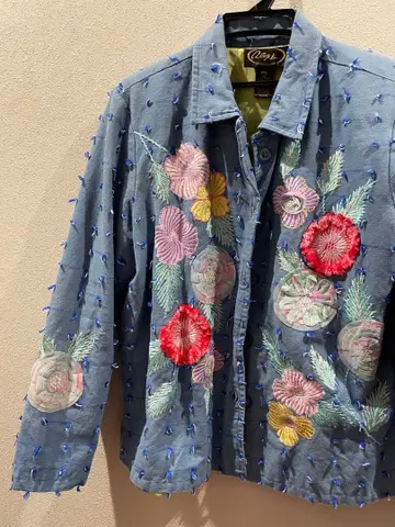 새상품급 빈티지 꽃무늬 자수 emborydary 자켓