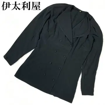 이타리야 셔츠 자켓 더블 버튼 블랙 7A2 B6137