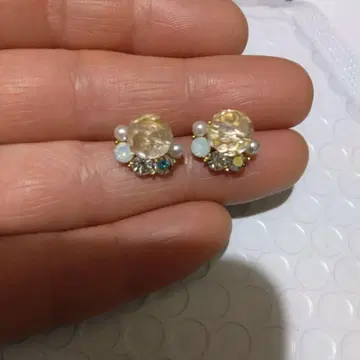 크리스탈 펄 귀걸이