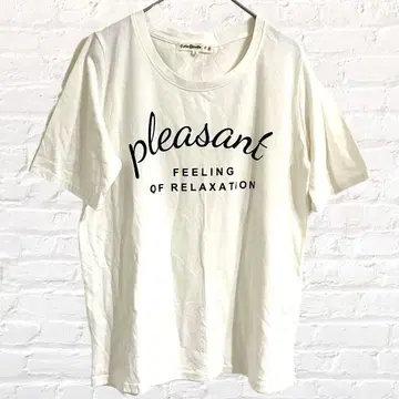 Cutie Blonde 큐티 블론드 티셔츠 영문 로고 화이트 L