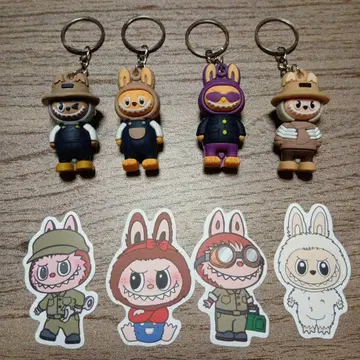 러브부 키링 4개 씰 4장