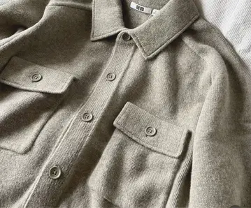 유니클로 라무 니트 자켓 L