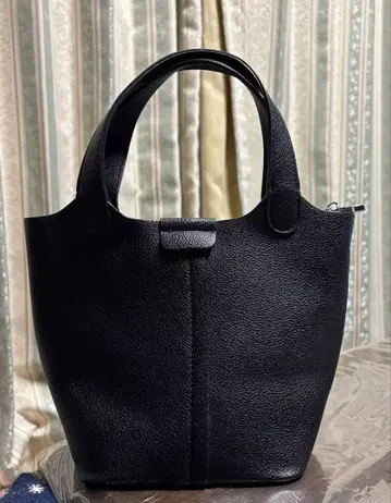 shien 블랙 가죽 백