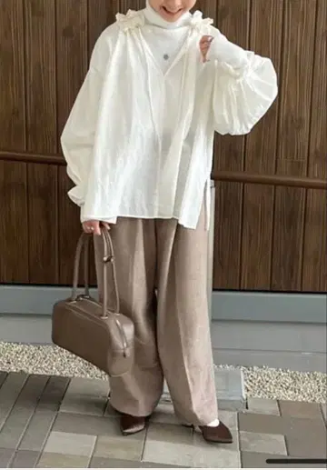 BC STOCK 팬츠 밴딩 벨트 트라우저