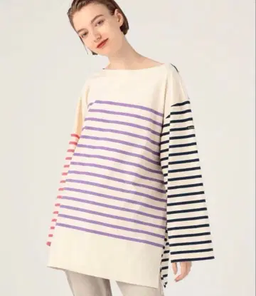 Le minorxTOMORROWLAND 크레이지 패턴 빅 바스크 셔츠