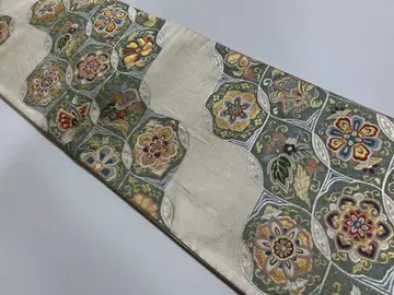 고급 도서 금 후쿠로 오비 꽃무늬 105