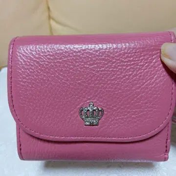 하마노 가와코게이 3단 폴더형 지갑 무라무 핑크