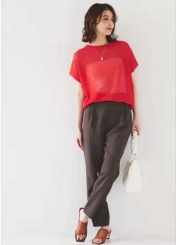 UNTITLED 스트레치 테이퍼드 팬츠 블랙