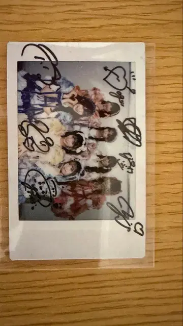 Sweet Steady 전원 사인 포함 아이돌 폴라로이드