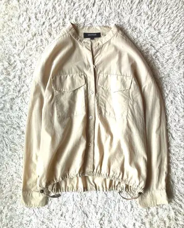 물세탁만 미착용 언타이틀 자켓 드로잉 셔츠 베이지 1