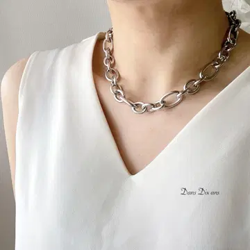 금속 알레르기 방지 스테인리스 체인 / 청키 체인 목걸이