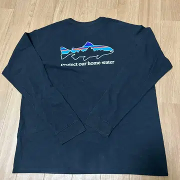 patagonia 블랙 긴팔 T셔츠 L