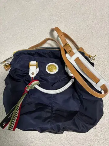 [ 오로비안코 Orobianco ] 네이비 나일론 숄더백