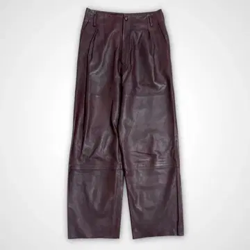 pelleq 양가죽 램 가죽 턱 팬츠