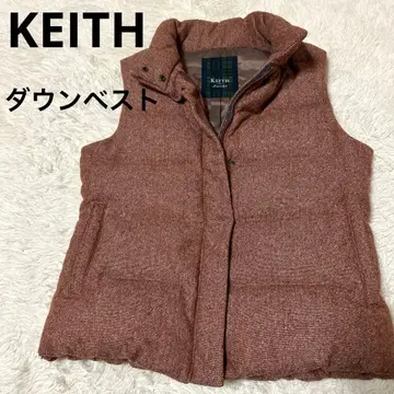 KEITH 다운 베스트 겉감 울 혼방 경량