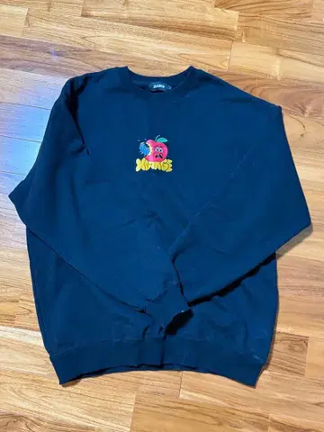 XLARGE 블랙 맨투맨 L 사이즈