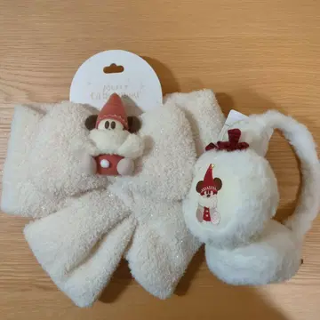 디즈니 릴린린 머플러 귀도리 세트