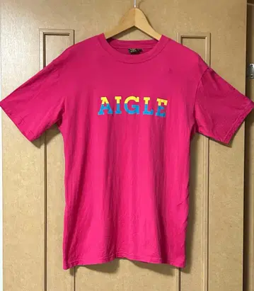 AIGLE 캐주얼 T셔츠 핑크
