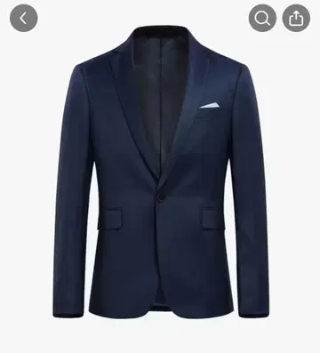 네이비 블랙 비즈니스 자켓 Asian M