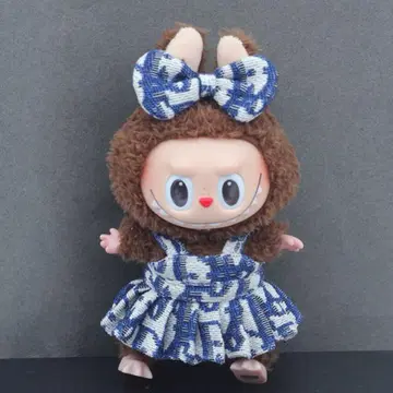 LABUBU 라부부 봉제 인형 옷 갈아입기 파랑 의류