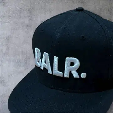 BALR. 블랙 야구 모자 프론트 로고