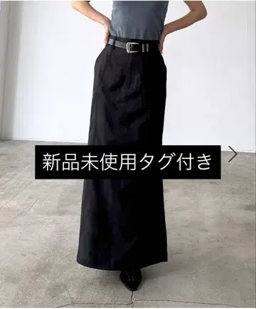 스모크 프린트 내로우 스커트