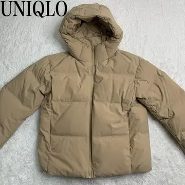 UNIQLO 심리스 다운 파카 베이지 M