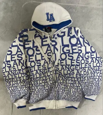 LOS ANGELES 로고 후드티 풀 집업
