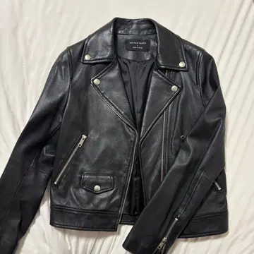 UNITED TOKYO 블랙 가죽 라이더 자켓 사이즈 1