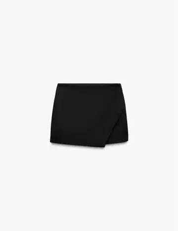 zara 비대칭 스코트 미니 스커트