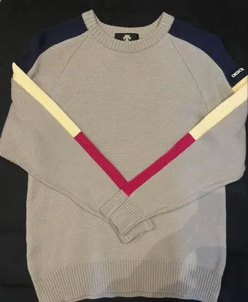 DESCENTE 니트 스웨터 그레이