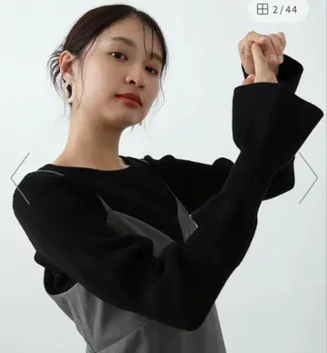 택 포함 새상품 N. 내추럴 뷰티 베이직 웨이브 슬리브 니트