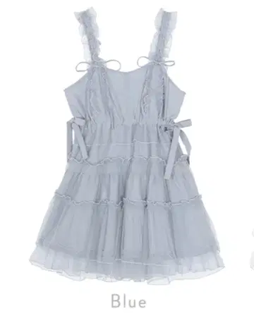 튤 드로스트 미니 원피스 merry jenny