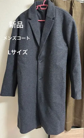 새상품 남성용 다크 그레이 코트 L