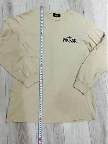 PHATRNK 베이지 긴팔 티셔츠