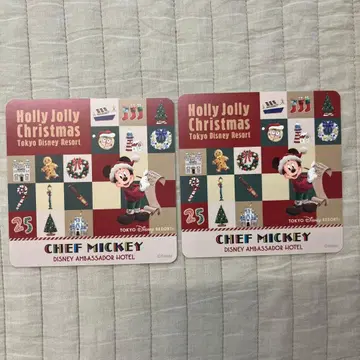 셰프 미키 코스터 2개 세트