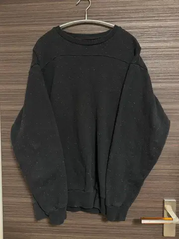 beams 블랙 맨투맨 L 사이즈