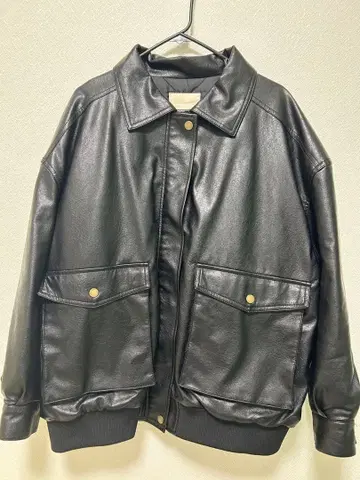 JaVa 블랙 가죽 자켓