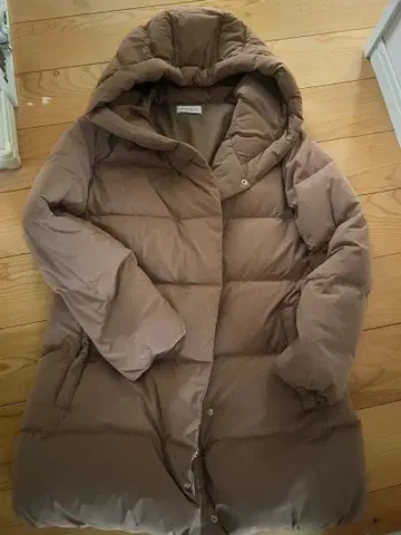 PLST 후드 부착 다운 자켓 M 베이지