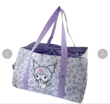 쿠로미 레오파드 무늬 대용량 보냉 에코백