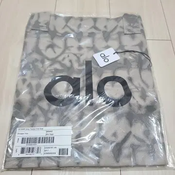 [정품] 새상품 미사용 alo yoga 쇼핑백 토트 그레이 타이 다이