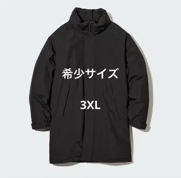 빅 사이즈 레어 UNIQLO 유니클로 방풍 패딩 코트 블랙 3XL