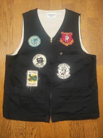 WEIRDO 패치 포함 블랙 베스트 글래드핸드 갱스터빌 와펜