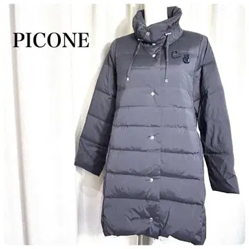새상품급 PICONE 피코네 다운 롱 코트 블랙 42 LL