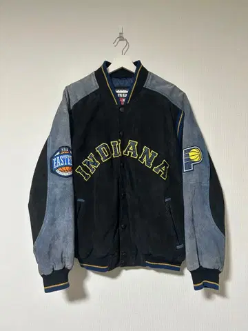 NBA 인디애나 페이서스 스웨이드 가죽 자켓