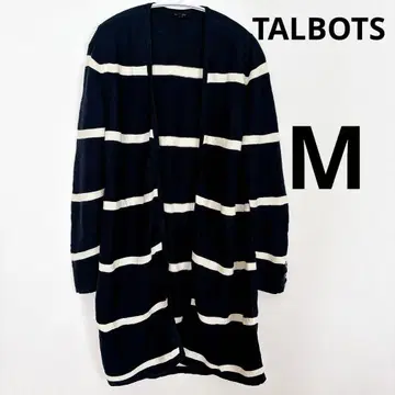 TALBOTS 네이비와 화이트 스트라이프 가디건 [ M 사이즈 ]